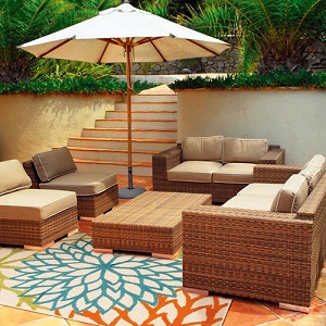 Indoor/Outdoor Rugs Rugs Roomshot